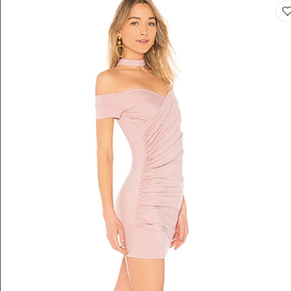 Revolve Choker Ruched Dress - Picture 2 of 6